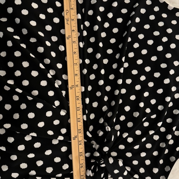 Polka Dot Tie Waist Dress - Picture 5 of 8